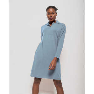 Alma & Lovis Softes Kleid im Polo-Style aus Bio-Baumwoll-/Woll-Mix | Cotwoll Polokleid