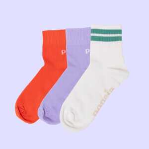 Ankle Socken 3er-Set “popeia” aus Bio-Baumwolle