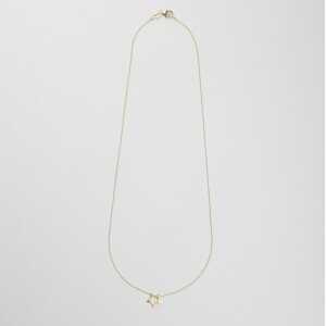 BELLYBIRD Jewellery Halskette – kleiner Stern, Sternanhänger, Silber/ Silber vergoldet