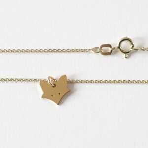 BELLYBIRD Jewellery Kinderkette – kleiner Fuchs, Anhänger/ Silber/ Silber vergoldet