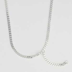 BELLYBIRD Jewellery PANZERKETTE – zarte Flachpanzerkette, längenverstellbar, 925 Silber