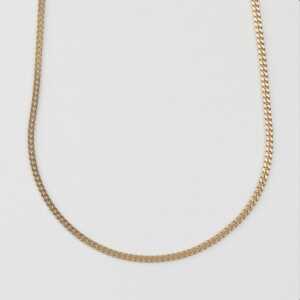 BELLYBIRD Jewellery PANZERKETTE – zarte Flachpanzerkette, längenverstellbar, 925 Silber vergoldet