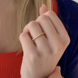BELLYBIRD Jewellery Ring – SPIRALRING, gedrehter Silberring/ vergoldet
