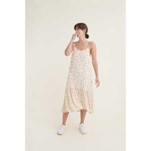 Basic Apparel Kleid NEDEL mit feinem Blätterprint