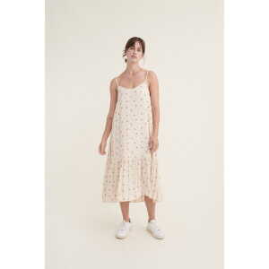 Basic Apparel Kleid NEDEL mit feinem Blätterprint