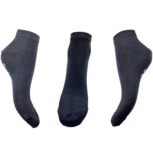Bruno Barella Sneaker Socken aus Bambuscellulose gewonnene Viskosefaser in schwarz