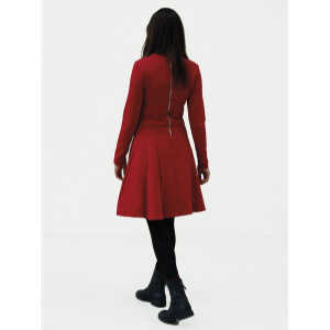 CORA happywear Damen Kleid aus Bio-Baumwolle “Marylin” rot