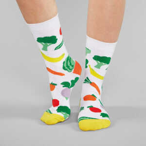 DEDICATED Sigtuna Socken Vegetables – White