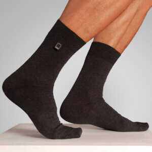 Dailybread Bio-Business-Socken glatt, 2er Pack, anthrazit