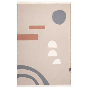 David Fussenegger Teppich “Abstrakt” mit Saum aus Recyclingbaumwolle, 75 x 120 cm