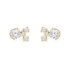 Eppi Cluster Ohrringe mit Moissaniten und Lab Grown Diamanten Kerrie