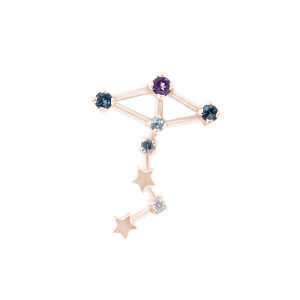 Eppi Goldener Ohrring mit Sternzeichen Scorpio