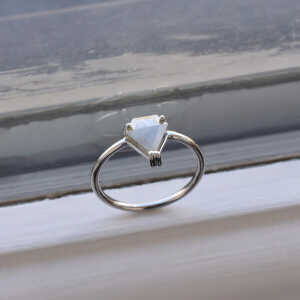 Eppi Goldener Ring mit Pentagon Salt and Pepper Diamant Azat