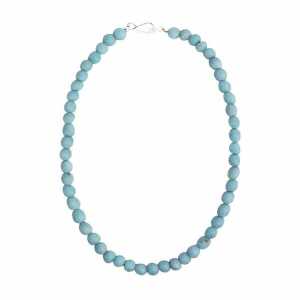 Global Mamas Halskette mit Perlen aus Recycling Glas, 46 cm