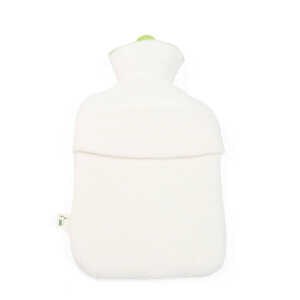 Grünspecht Bio-Kinder-Wärmflasche mit Bezug, 0,8l, Naturkautschuk