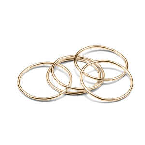 Jonathan Radetz Jewellery Ring WIRE, Gold 585, 14 Karat, Ringgröße 50 – 56, Handmade in Germany