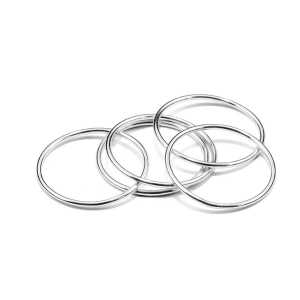 Jonathan Radetz Jewellery Ring WIRE, Set aus 3 Ringen, Silber 925, Sterlingsilber, Ringgröße 50 – 58, Handmade in Germany