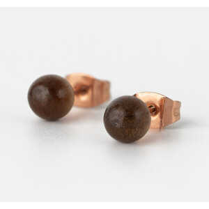 Kerbholz Ohrring mit Perle aus Holz ‘PEARL EARRING’ // hochwertiger Edelstahl //
