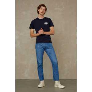 Kings Of Indigo Slim-Fit Jeans aus Recycling und Bio Baumwolle – John – Clean Gleen Used
