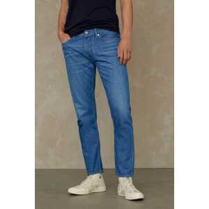 Kings Of Indigo Slim-Fit Jeans aus Recycling und Bio Baumwolle – John – Clean Gleen Used