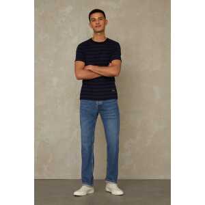 Kings Of Indigo Straight-Fit Jeans aus 100% recycelter Baumwolle – Kong – Eco Recycled Blue Used