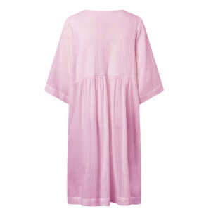 KnowledgeCotton Apparel Midi Kleid – HEATHER cotton crepe A-shape dress – aus Bio-Baumwolle