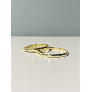 LUXAA Schlichter Ring aus 925er Sterling Silber – Gold
