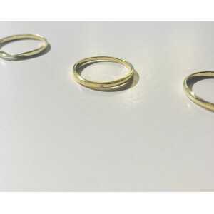 LUXAA Schlichter Ring aus 925er Sterling Silber – Gold