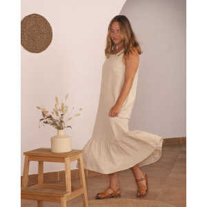 Matona Langes Kleid mit Rüschen für Frauen aus Leinen / Frill Dress
