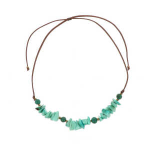 MoreThanHip-Joyas Verstellbare Halskette aus Tagua und Acai – Alicia