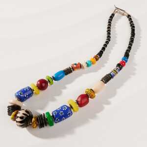 PEARLS OF AFRICA Set “Halskette & Armband” aus afrikanischen Perlen “MAIDUGURI”