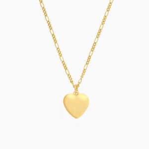 Paeoni Colors Herzkette aus 18k Gold Vermeil, 925 Sterling Silber