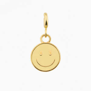 Paeoni Colors Smiley-Anhänger aus 18k Gold Vermeil, 925 Sterling Silber