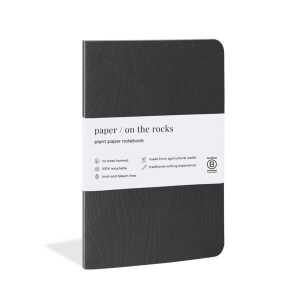 Paper / on the Rocks Notizbuch aus Pflanzenpapier – Softcover
