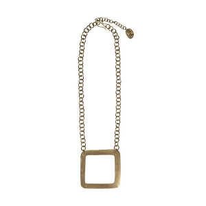 People Tree Kette – Square Necklace Brass