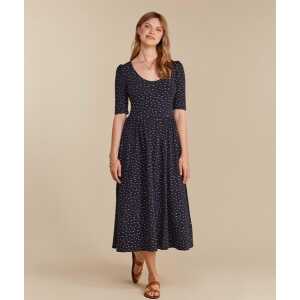 People Tree Midi Kleid – Marlena Seed Print Dress – aus Bio-Baumwolle