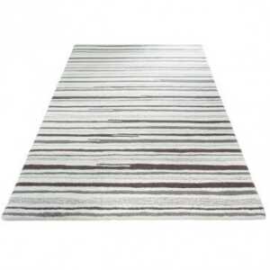 Prolana Handgefertigter Flor-Teppich Tuft “Stripes” aus Wolle – versch. Größen