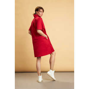 Skrabak Damen Kleid aus Bio-Baumwolle “Felix” rot