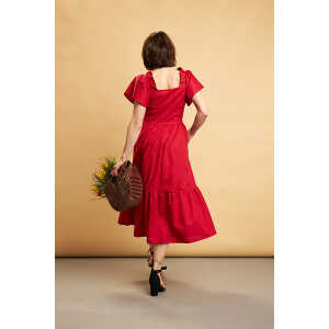 Skrabak Kleid “Lola” aus Bio-Baumwolle rot
