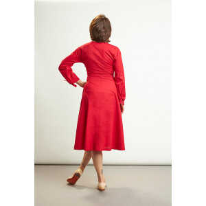 Skrabak Kleid “Ondine” aus Bio-Baumwolle rot