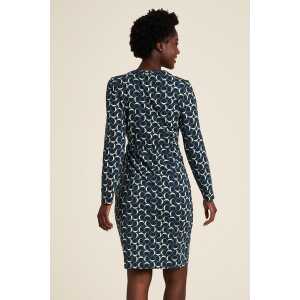 TRANQUILLO Feminines Jersey-Kleid mit Knotendetail (W23E06)