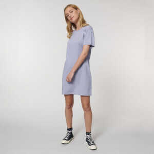 dressgoat Frauen Shirt-Kleid aus Bio-Baumwolle GOATY – lila