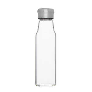 elasto Glasflasche 0,55 Liter Trinkflasche Borosilikatglas mit Neoprentasche