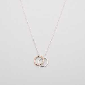 fejn jewelry Kette ‘bicolor circle’