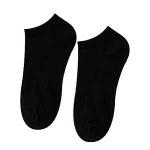 flat design by Mareike Kriesten Sneaker Socken für Herren aus Bio-Baumwolle, schwarz, fair hergestellt