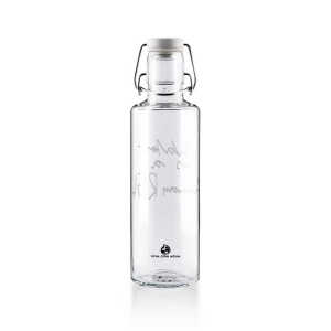 soulbottles soulbottle 0,6 l • Trinkflasche aus Glas • water is a human right