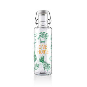 soulbottles soulbottle 0,6l • Trinkflasche aus Glas • “one home”
