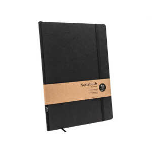 tyyp Design-Notizbuch A4 aus 100 % Recyclingpapier “Klassik – SCHWARZ”
