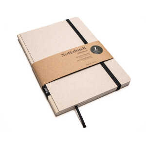 tyyp Nachhaltiges Design-Notizbuch A5 aus 100 % Recyclingpapier “Klassik – Öko Recyclingkarton Grau”