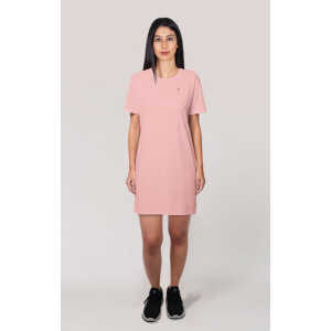 vis wear Frauen Kurzarm Kleid, T-Shirt Kleid aus Bio Baumwolle